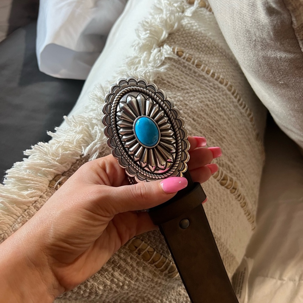 Ariat Silver and Turquoise Belt